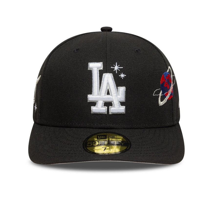 Los Angeles Dodgers Kappe, PLANET ICON, New Era, 59FIFTY, PC, schwarz