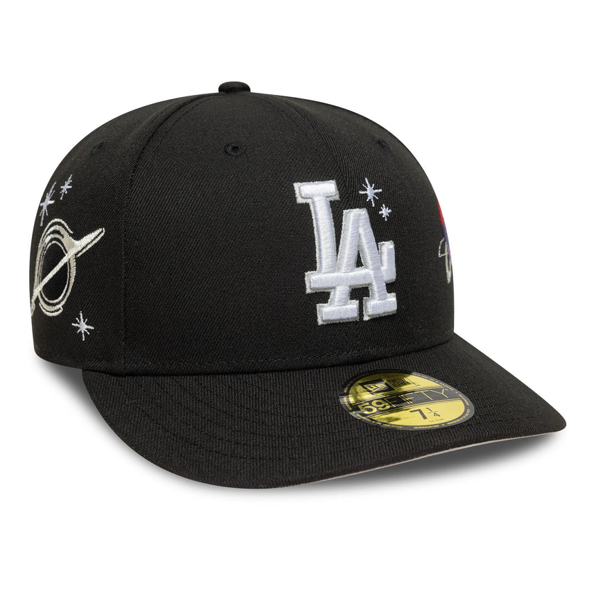 Los Angeles Dodgers Kappe, PLANET ICON, New Era, 59FIFTY, PC, schwarz