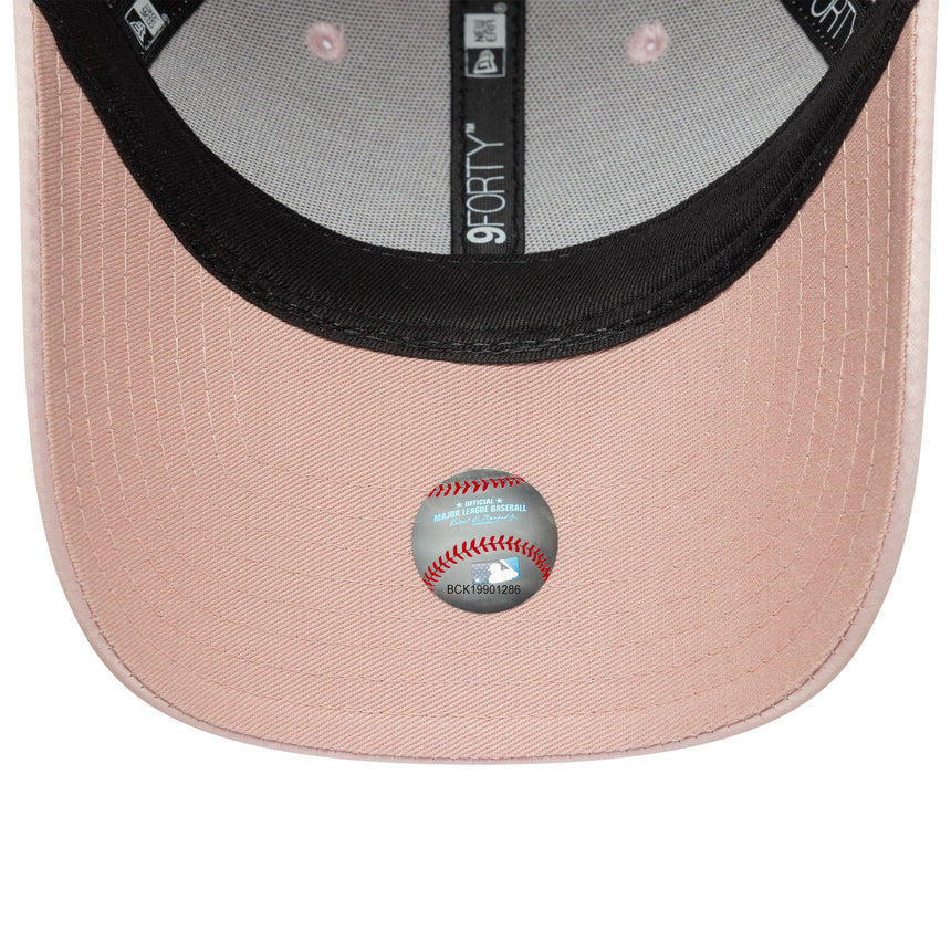 New York Yankees Mütze, Satin-Schleife hinten, New Era, 9FORTY, pink, pink