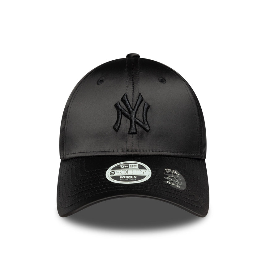 New York Yankees Cap, mit Satin-Schleife hinten, New Era, 9FORTY, Damen, schwarz