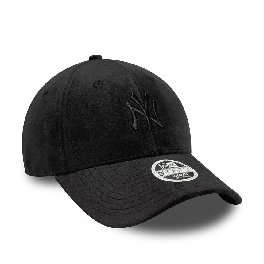 New York Yankees-Kappe, Velour, New Era, 9FORTY, schwarz