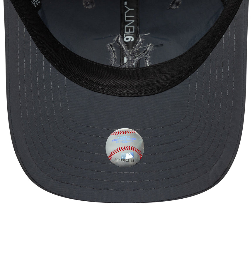 New York Yankees Cap, recyceltes Ton-in-Ton 9TWENTY, New Era, 9FORTY, Tarnung, Grau