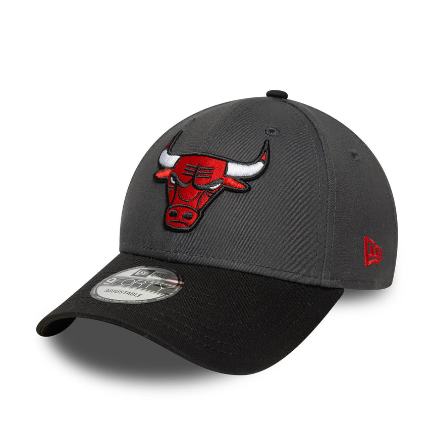 Chicago Bulls Cap, Seitliches Patch, New Era, 9FORTY, grau, grau