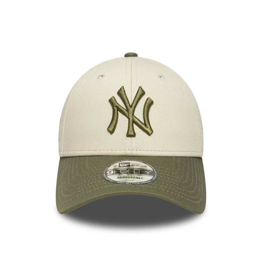 New York Yankees Kappe, Seiten-Patch, New Era, 9FORTY, Tarnung, Grau