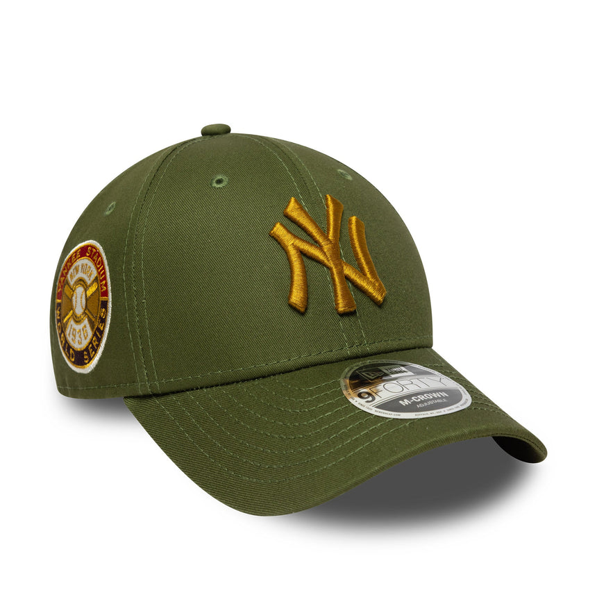 New York Yankees Cap, WS-Patch, New Era, 9FORTY, Patch, Grün