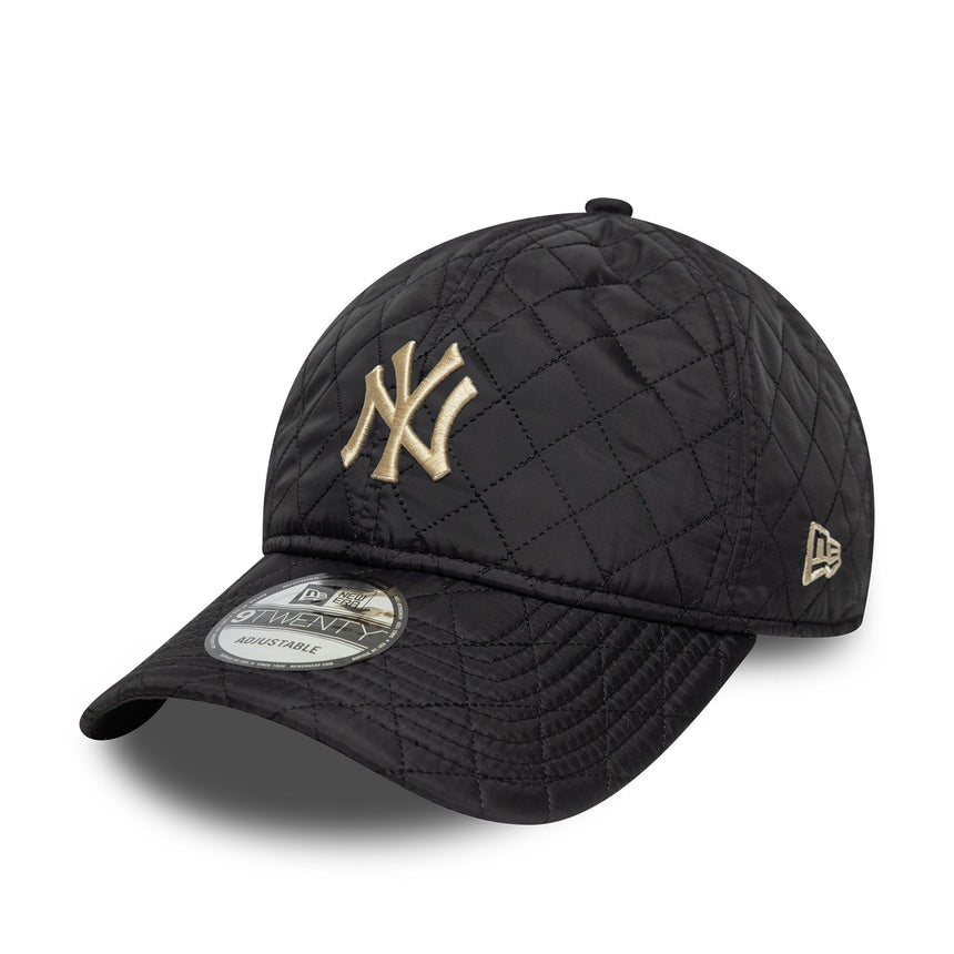 New York Yankees Kappe, gequiltet, New Era, 9TWENTY, schwarz, grau