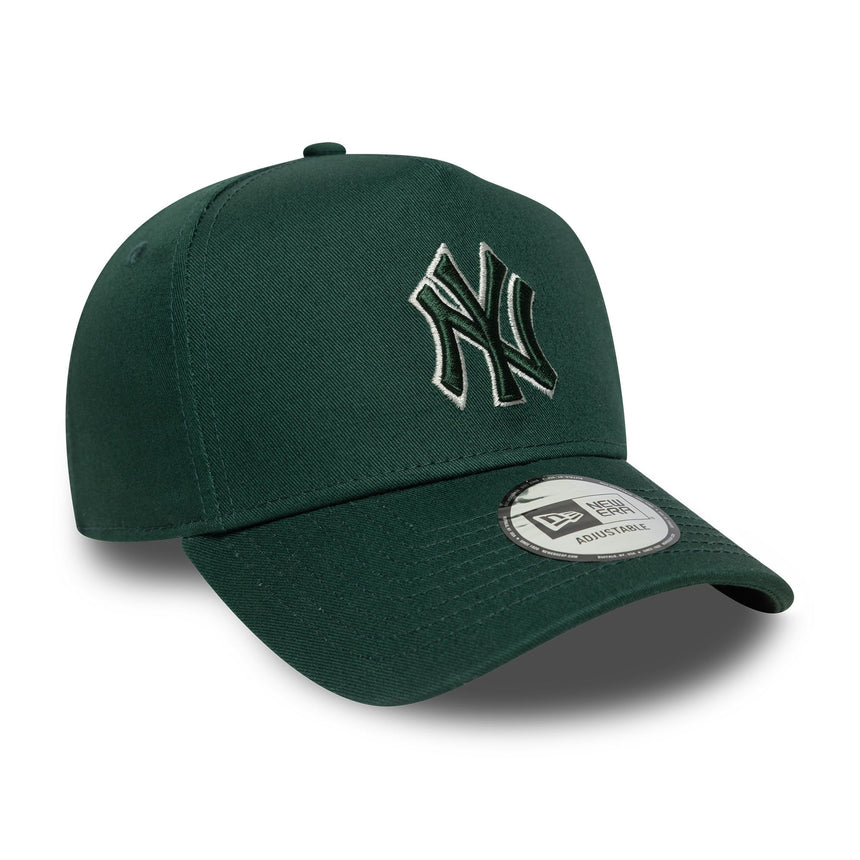 New York Yankees Kappe, Umrissrahmen, New Era, 9FORTY, einfarbig, grün