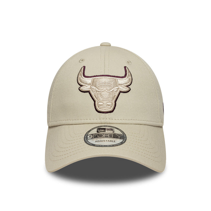 Chicago Bulls Kappe, TEAM OUTLINE Ansteckpin, 9FORTY, grau