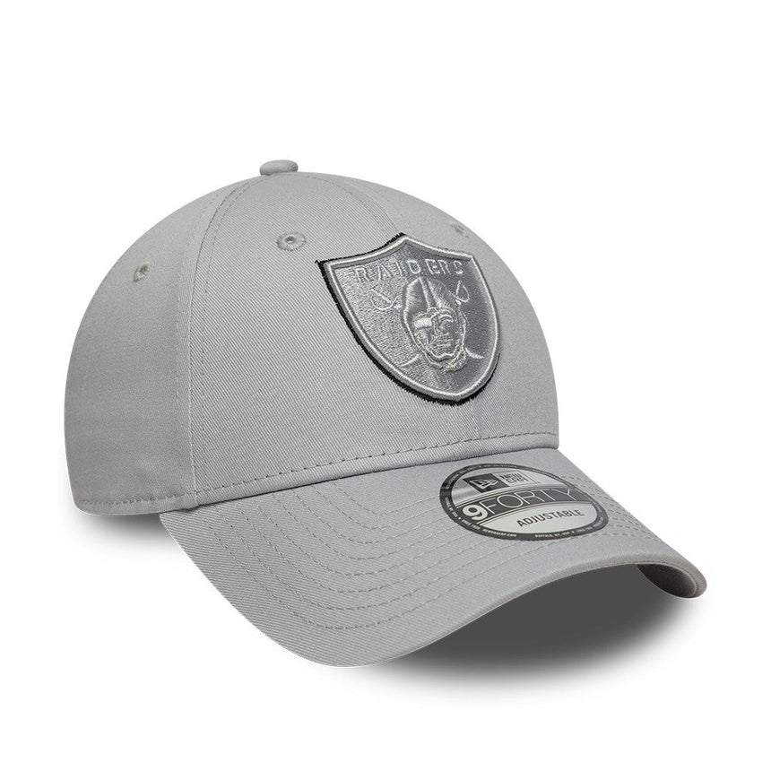 Los Angeles Raiders Kappe, TEAM-UMRISS, New Era, 9FORTY, grau