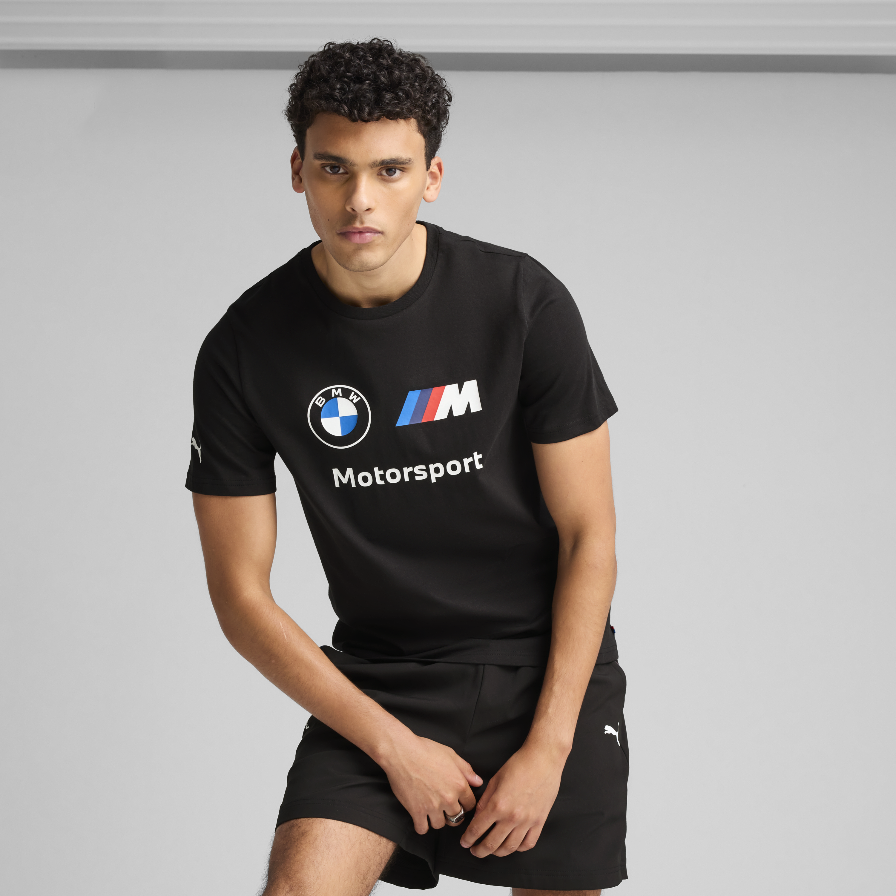 BMW Logo T-Shirt, Puma, Essential, MMS, schwarz 🔥
