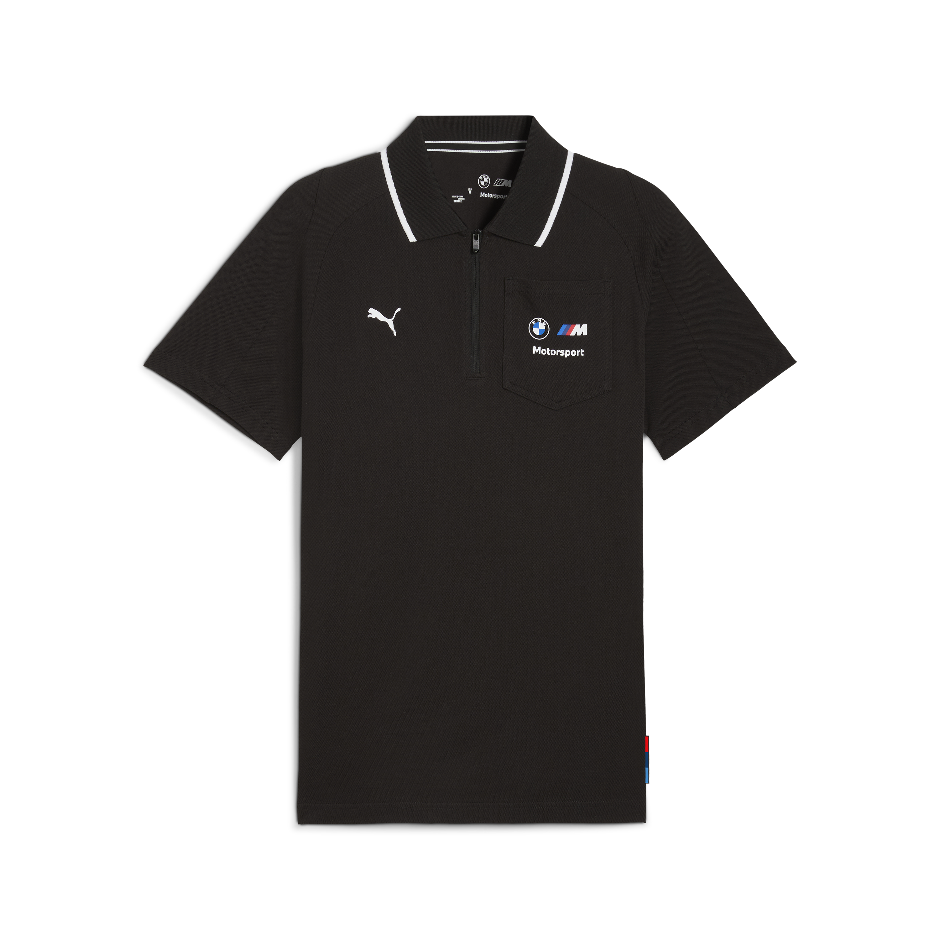 BMW Reißverschluss-Poloshirt, Puma, MMS, schwarz 🔥