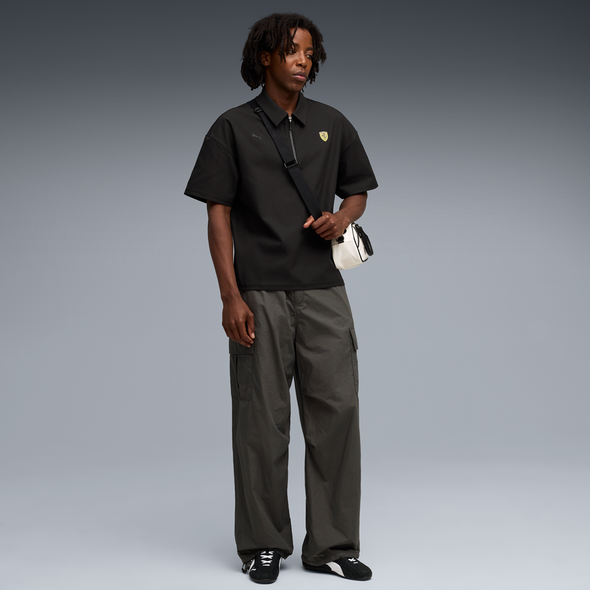 Ferrari Poloshirt mit Kragen, Puma, Premium, schwarz 🔥