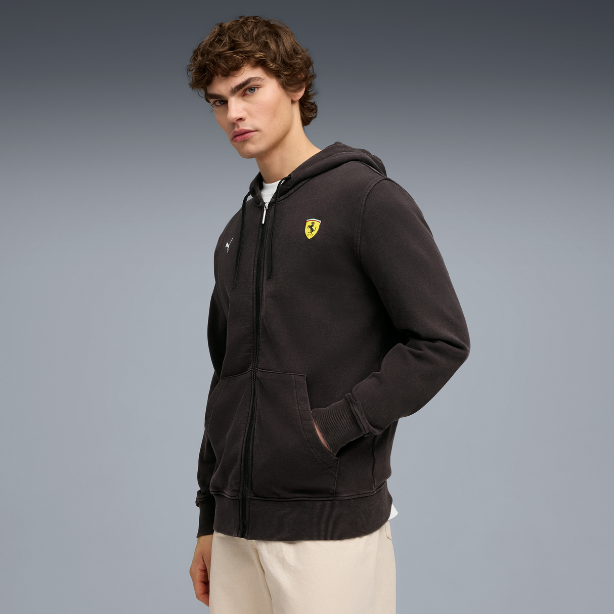Ferrari Reißverschluss-Pullover, Puma, schwarz 🔥