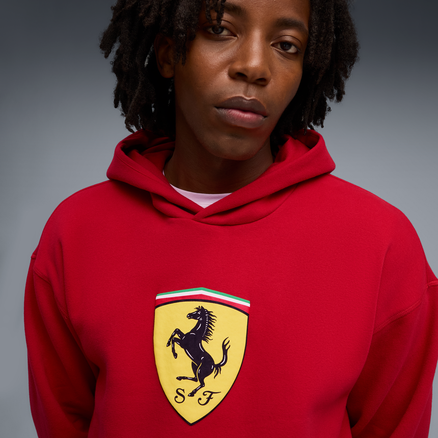 Ferrari Kapuzenpullover, Puma, Sportbekleidung, mit Schild-Logo, rot 🔥