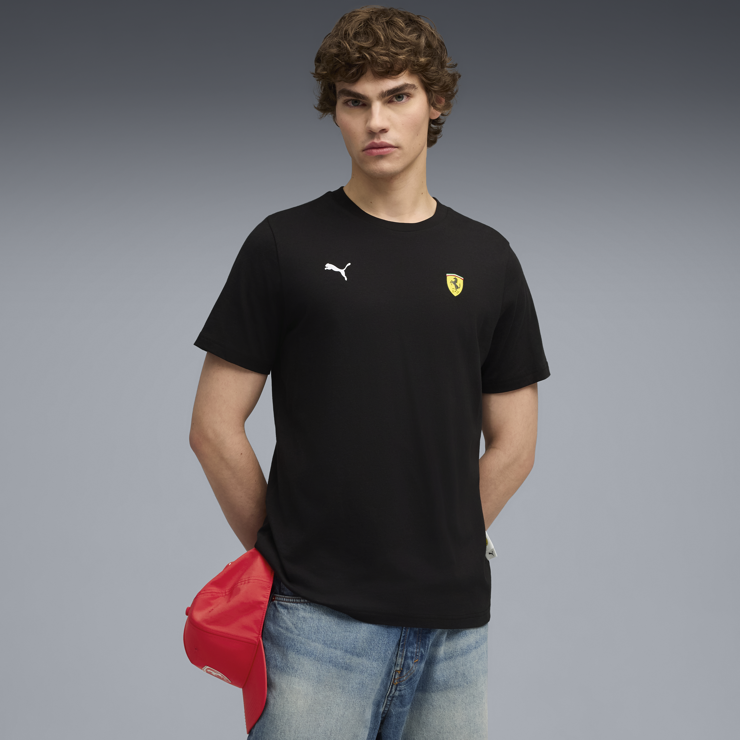 Ferrari Auto Motiv T-Shirt, Puma, schwarz 🔥