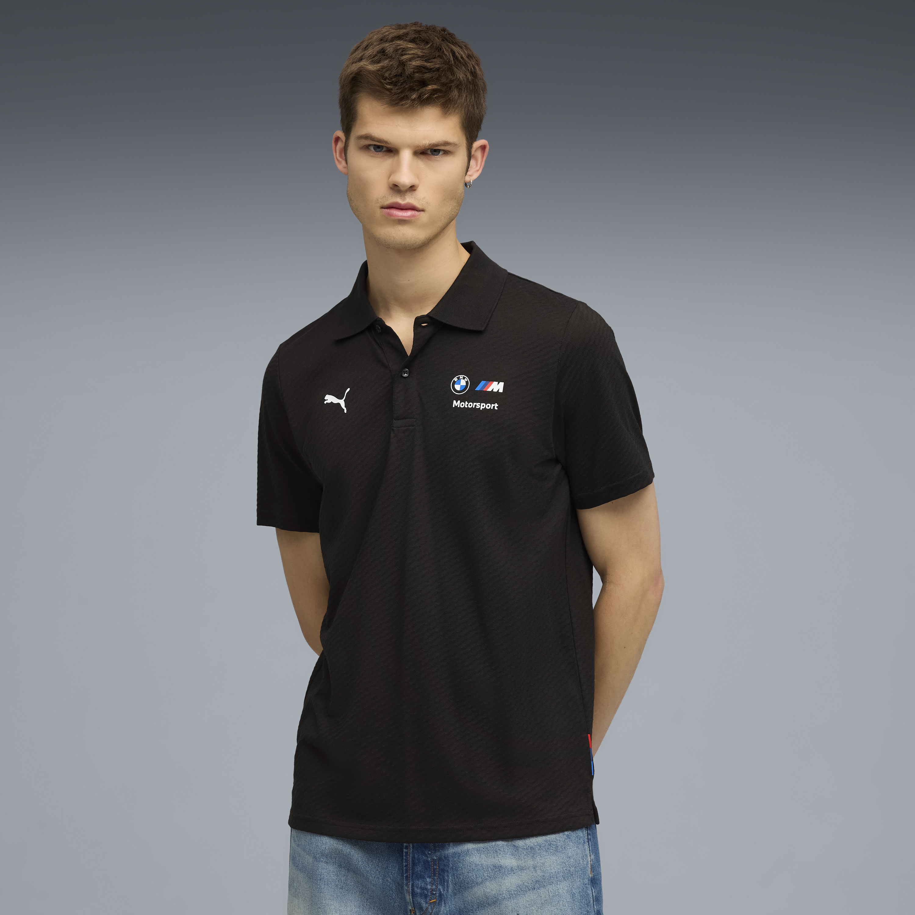 BMW Poloshirt mit Kragen, Puma, MMS, schwarz 🔥