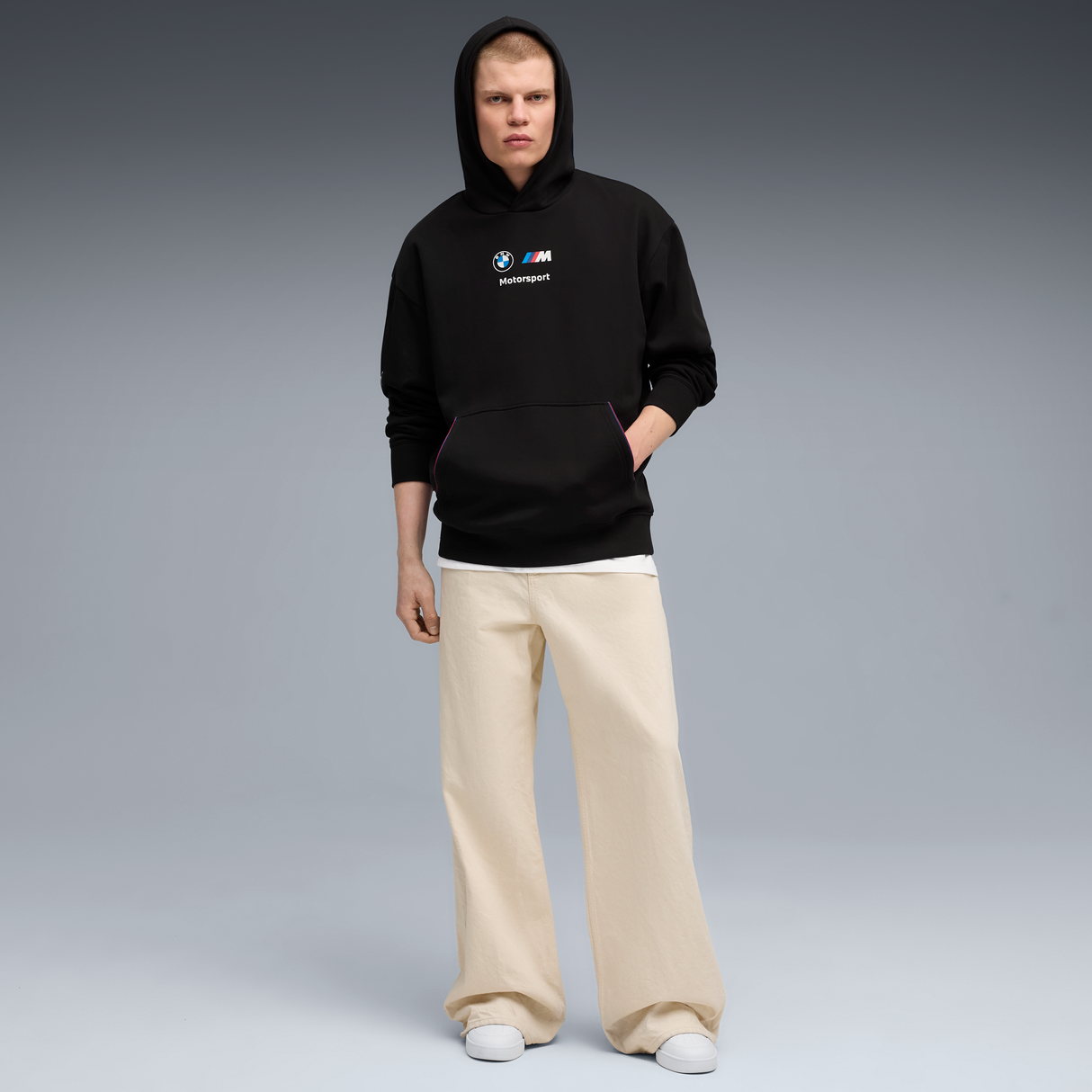 BMW Polár Kapuzenpullover, Puma, MMS, essential+, schwarz 🔥