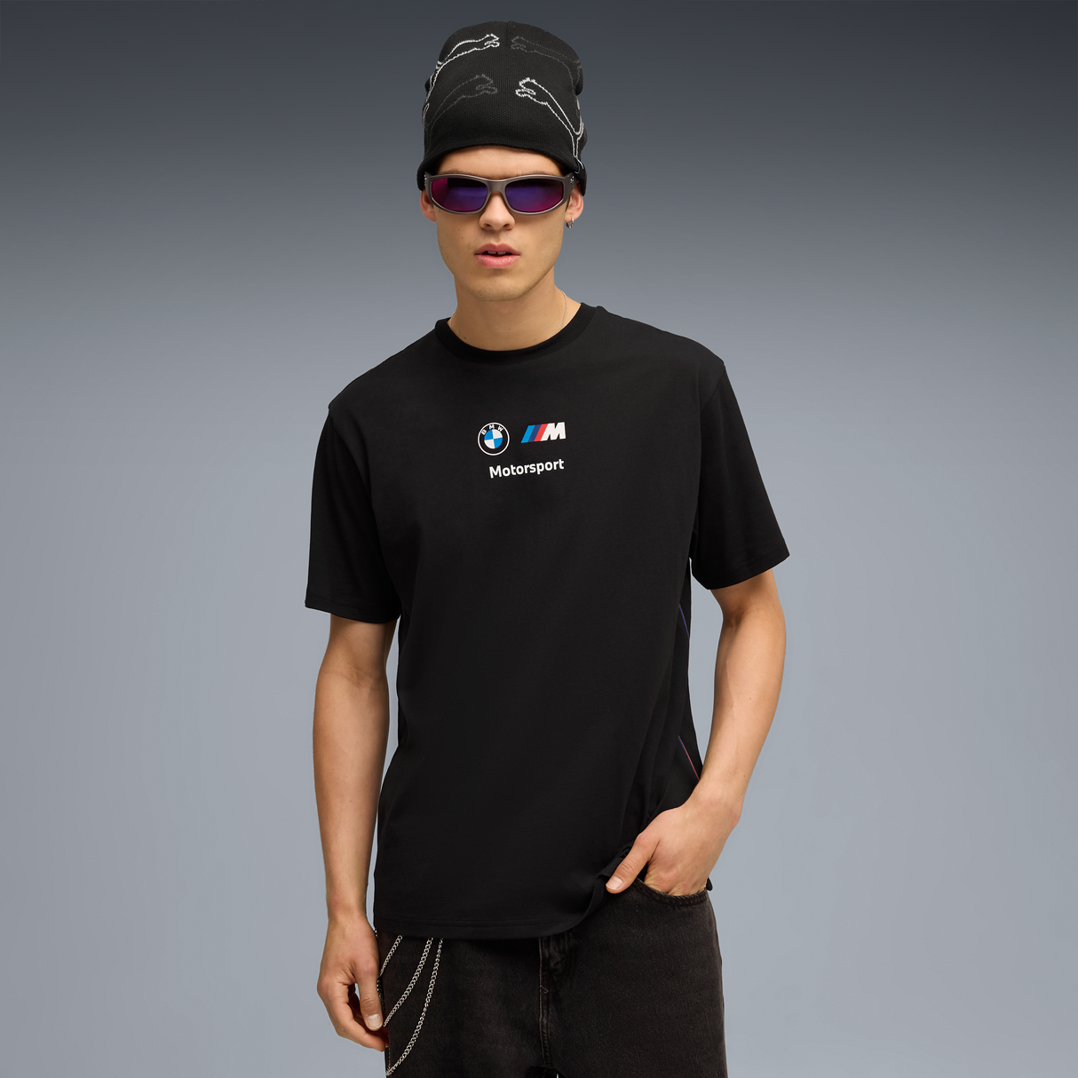 BMW T-Shirt, Puma, MMS, BMW Logo II, essential+, schwarz 🔥