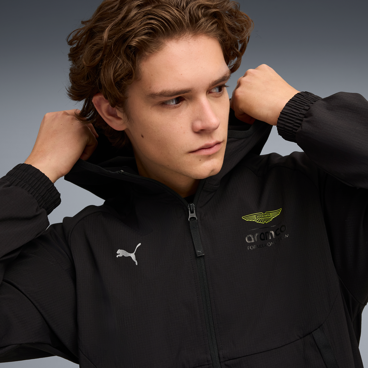 Aston Martin Jacke, Puma, Lifestyle, PUMATECH, schwarz 🔥