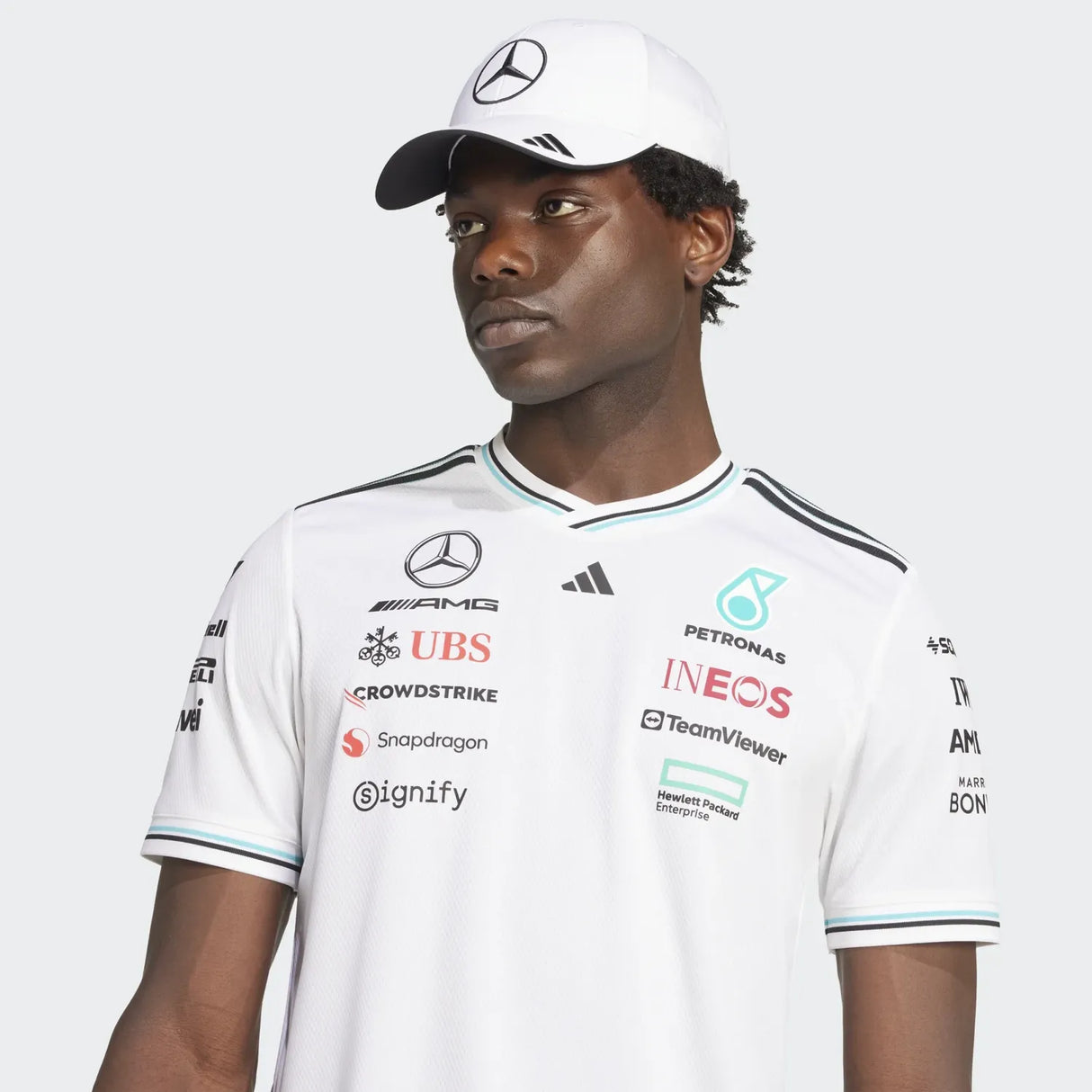 Mercedes Fahrer Kurzarm-T-Shirt 🔥