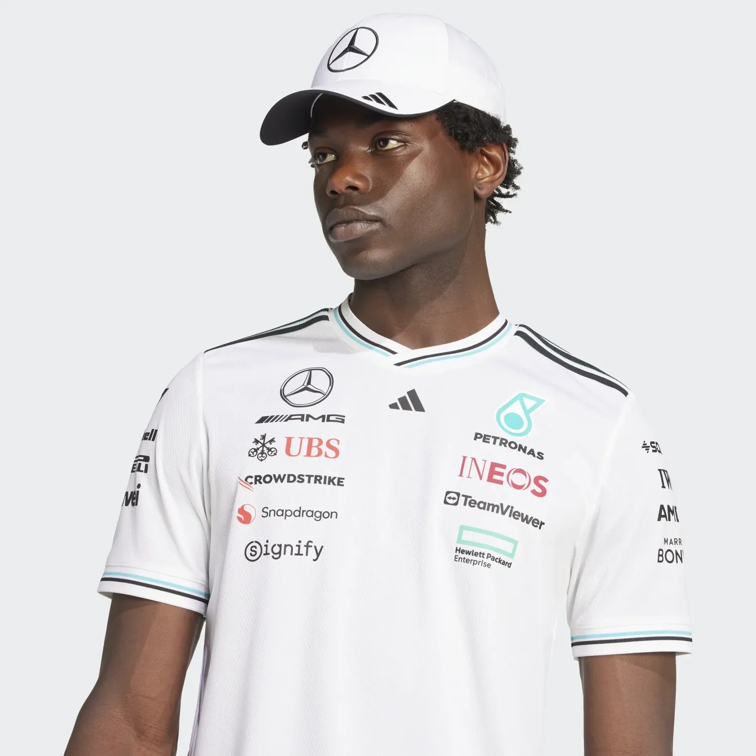 Mercedes Fahrer Kurzarm-T-Shirt 🔥