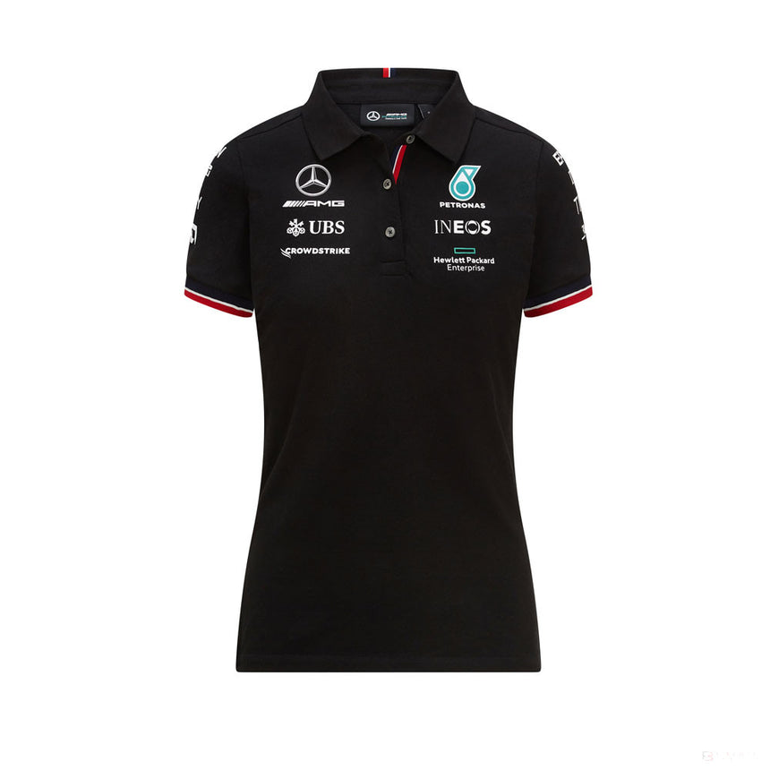 2021, Schwarz, Mercedes Womens Team Polo - FansBRANDS®