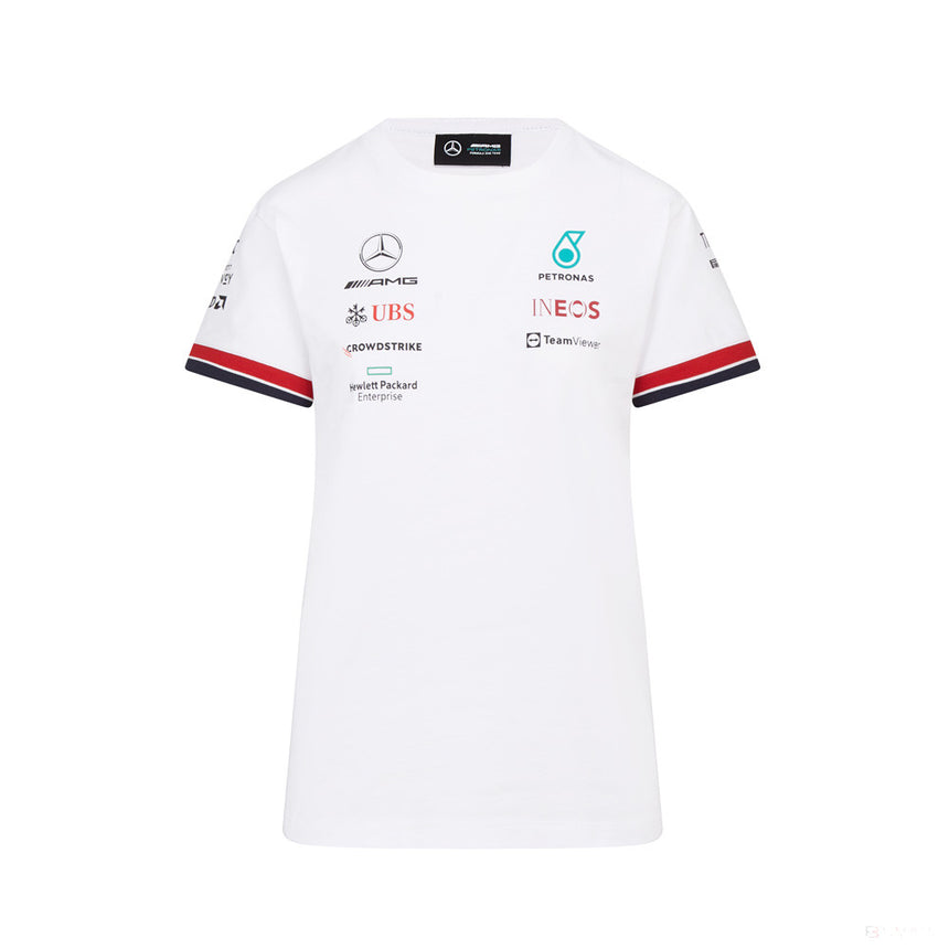 2022, Weiß, Mercedes Team Damen T-shirt - FansBRANDS®