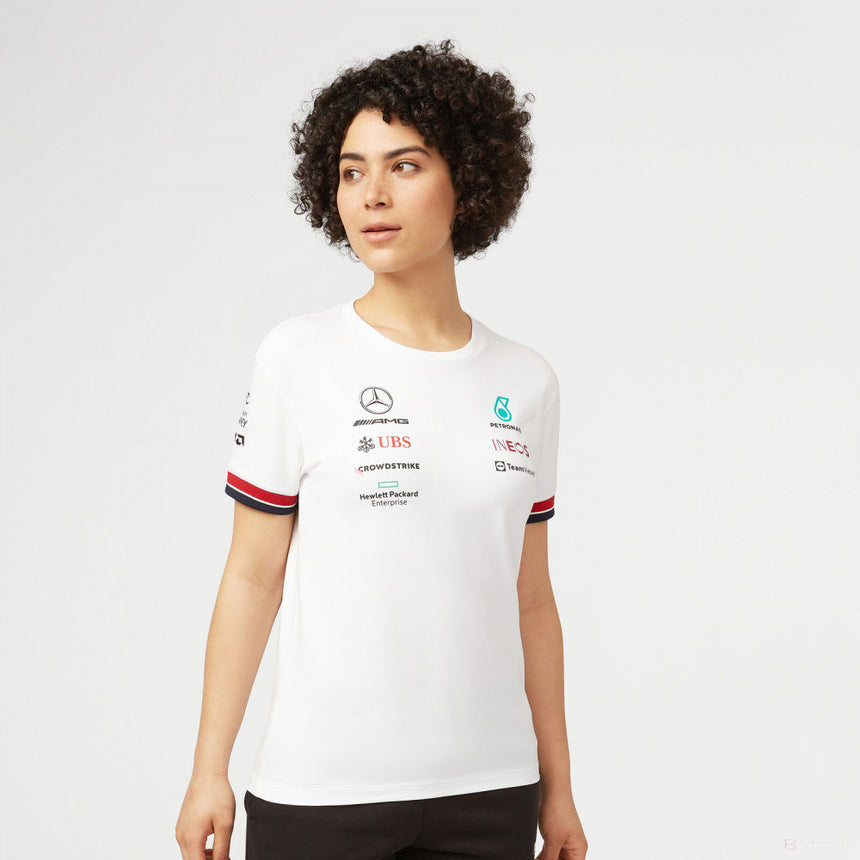 2022, Weiß, Mercedes Team Damen T-shirt - FansBRANDS®