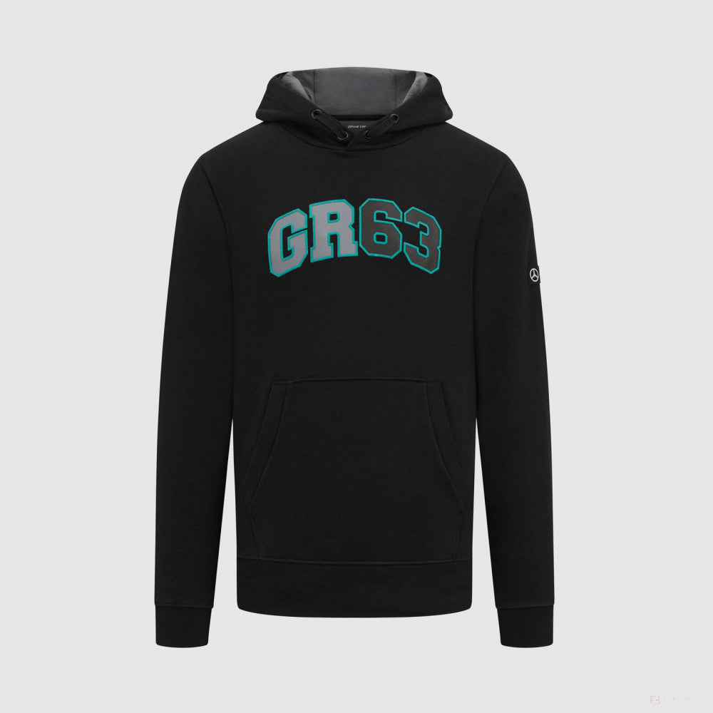 Mercedes George Russell Kapuzenpullover, Schwarz - FansBRANDS®