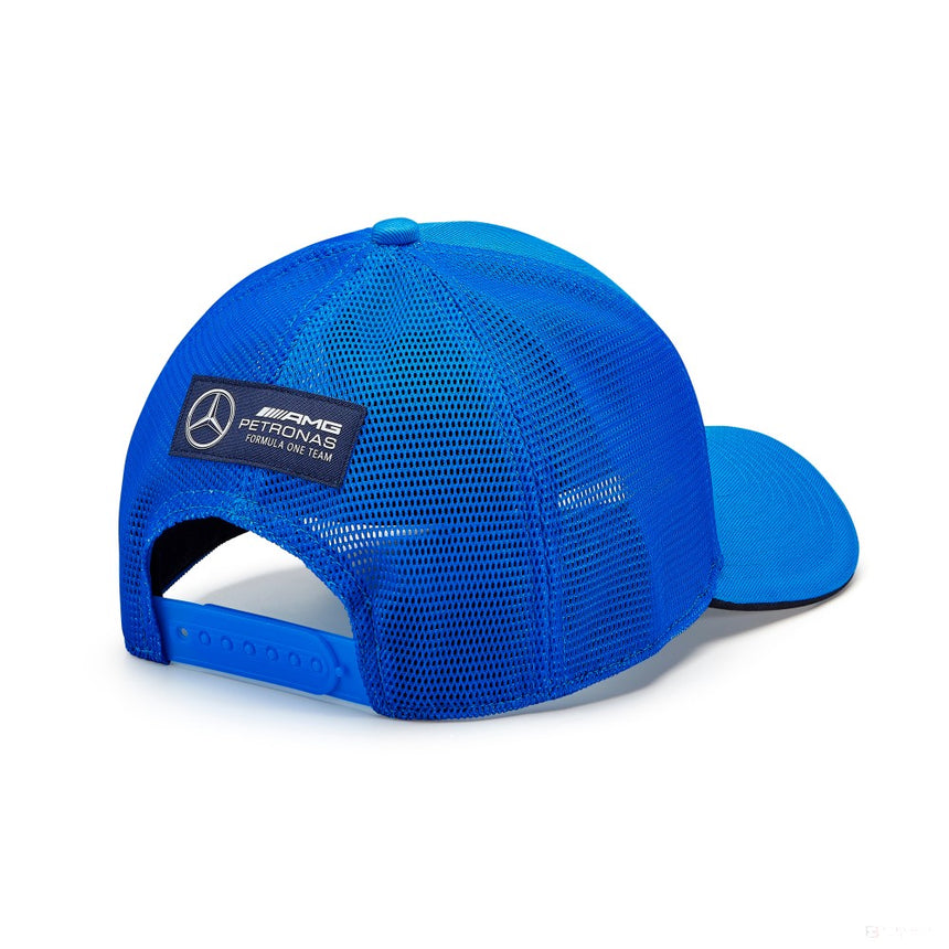 Mercedes George Russell Trucker-Kappe, blau - FansBRANDS®