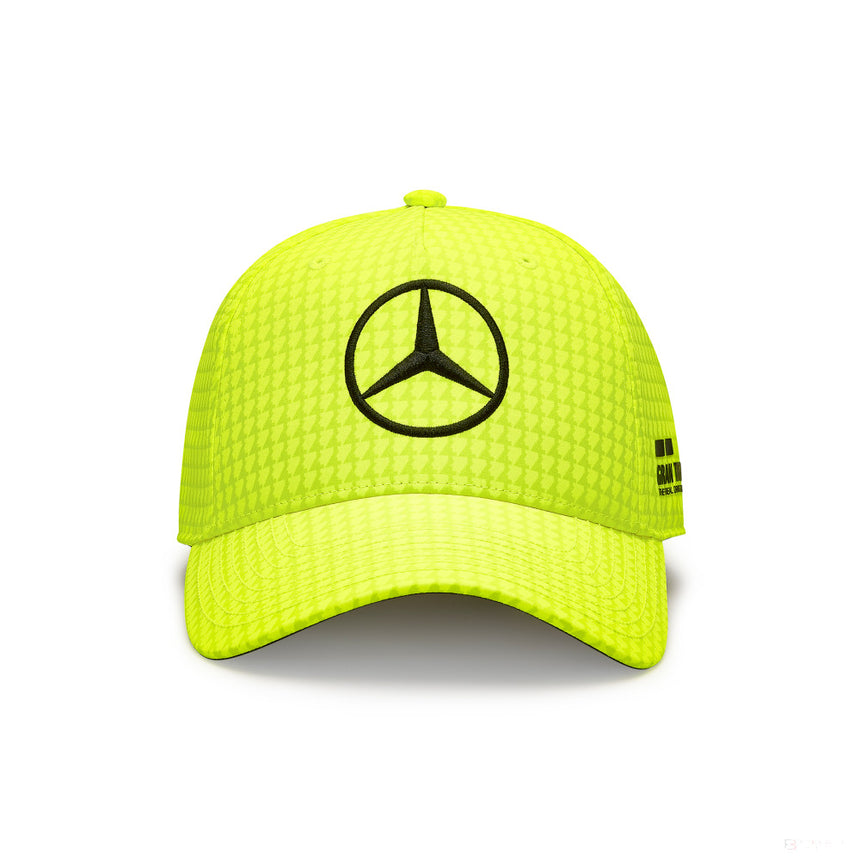 Mercedes Team Lewis Hamilton Col Driver Baseballkappe, neongelb, 2023 - FansBRANDS®