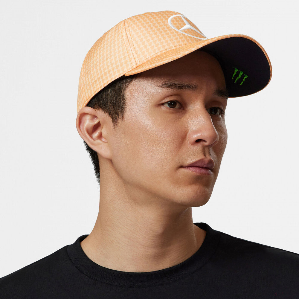 Mercedes Team Lewis Hamilton Col Driver BaseballKappe, Pfirsich, 2023 - FansBRANDS®