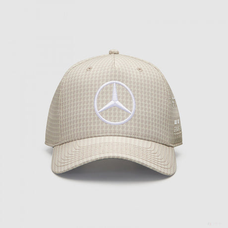Mercedes Team Lewis Hamilton Col Driver Baseballkappe, natürlich, 2023 - FansBRANDS®