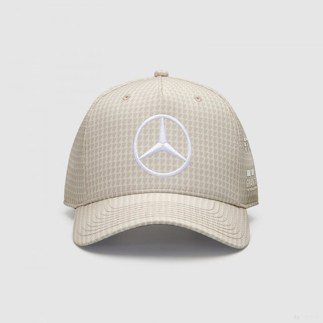 Mercedes Team Lewis Hamilton Col Driver Baseballkappe, natürlich, 2023 - FansBRANDS®