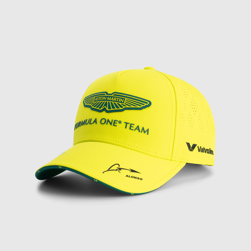 Aston Martin AMF1, team, cap, Fernando Alonso, lime 🔥