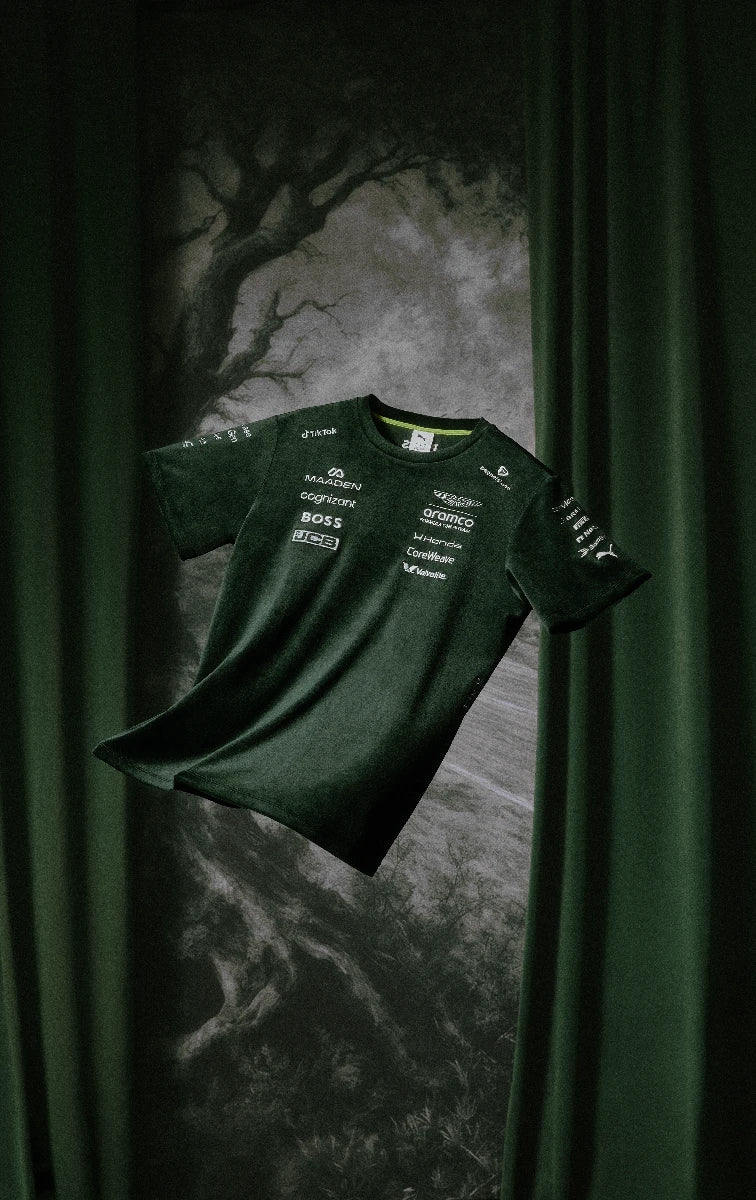 Aston Martin T-Shirt 2026, UK Special Edition, PUMA, herren, grün