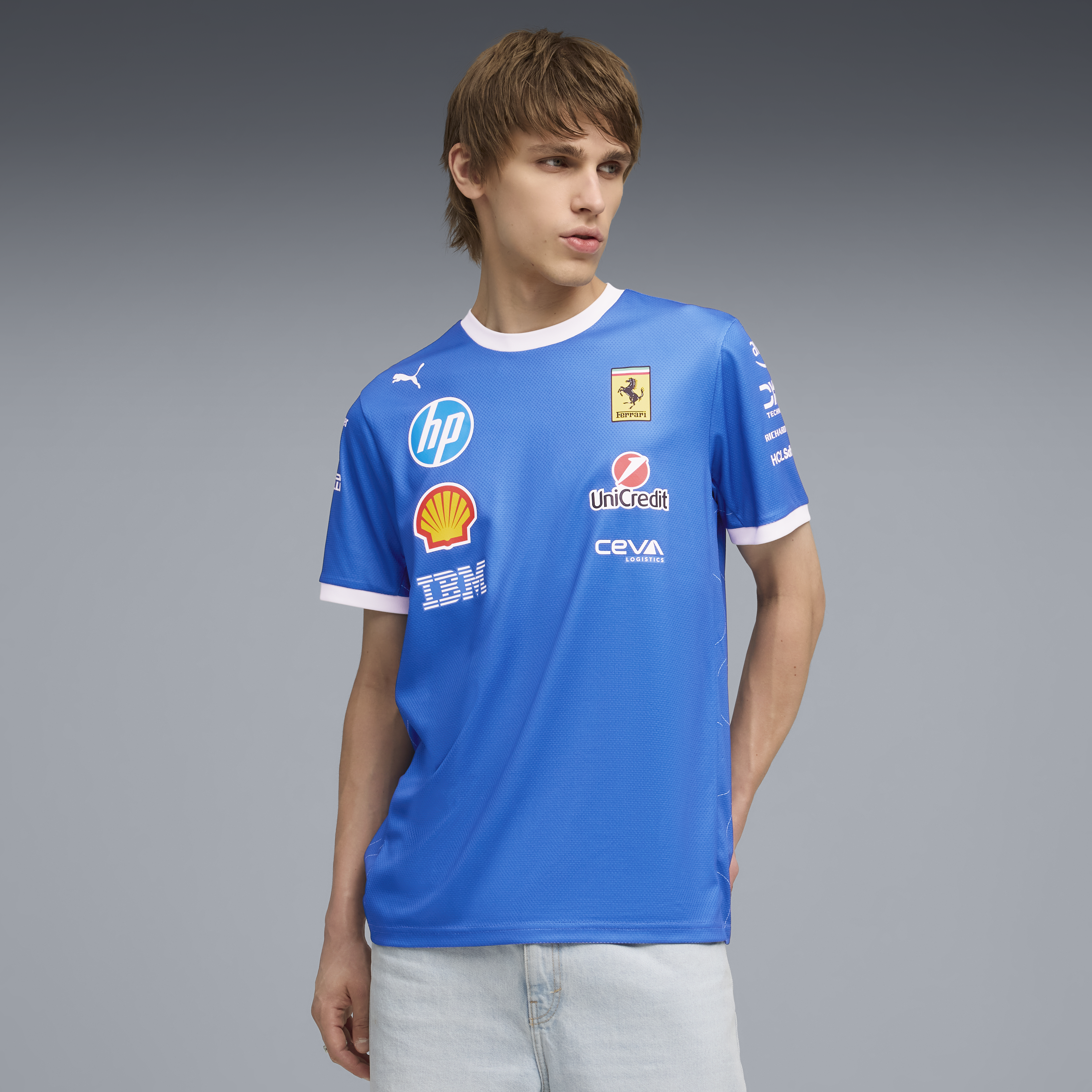 Ferrari Team T-Shirt, Puma, Monza Sonderedition, blau 🔥
