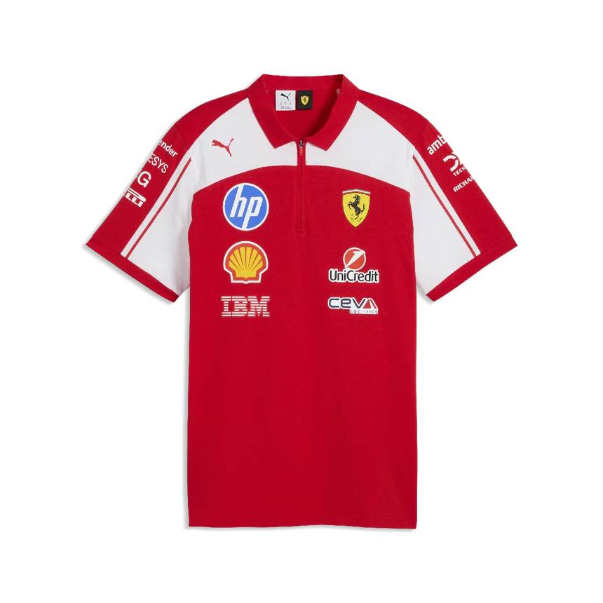 Ferrari-Poloshirt, Team, Puma, rot