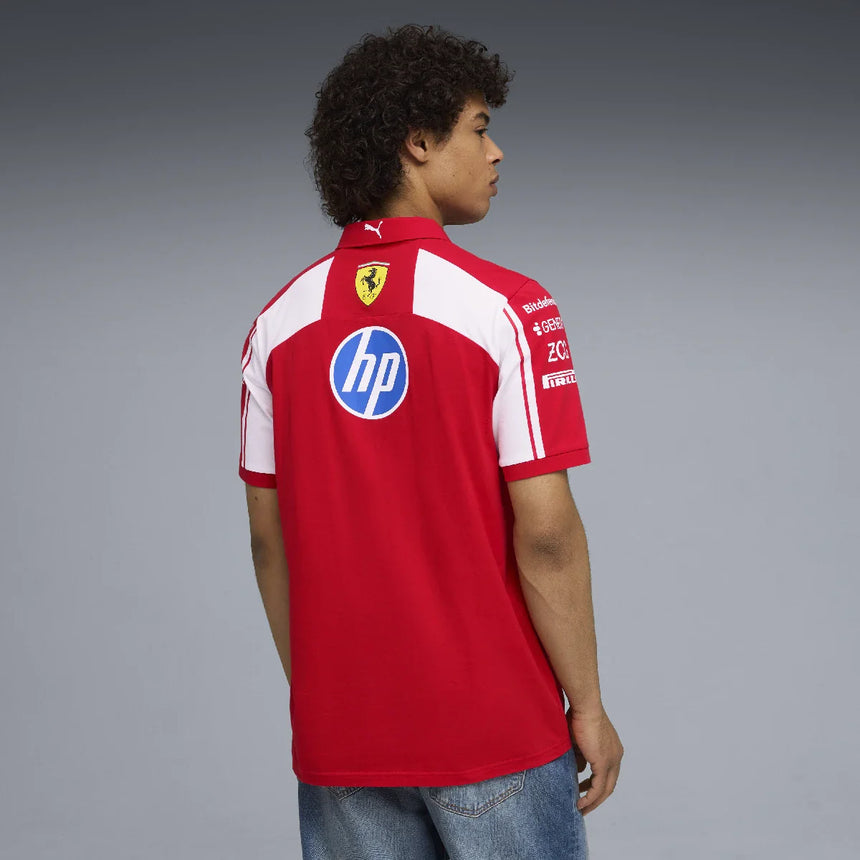 Ferrari-Poloshirt, Team, Puma, rot