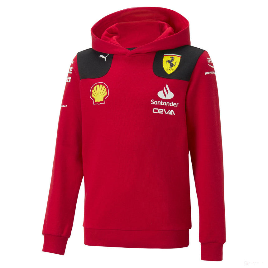Ferrari Kapuzenpullover Puma Team Kinder Rot 2023