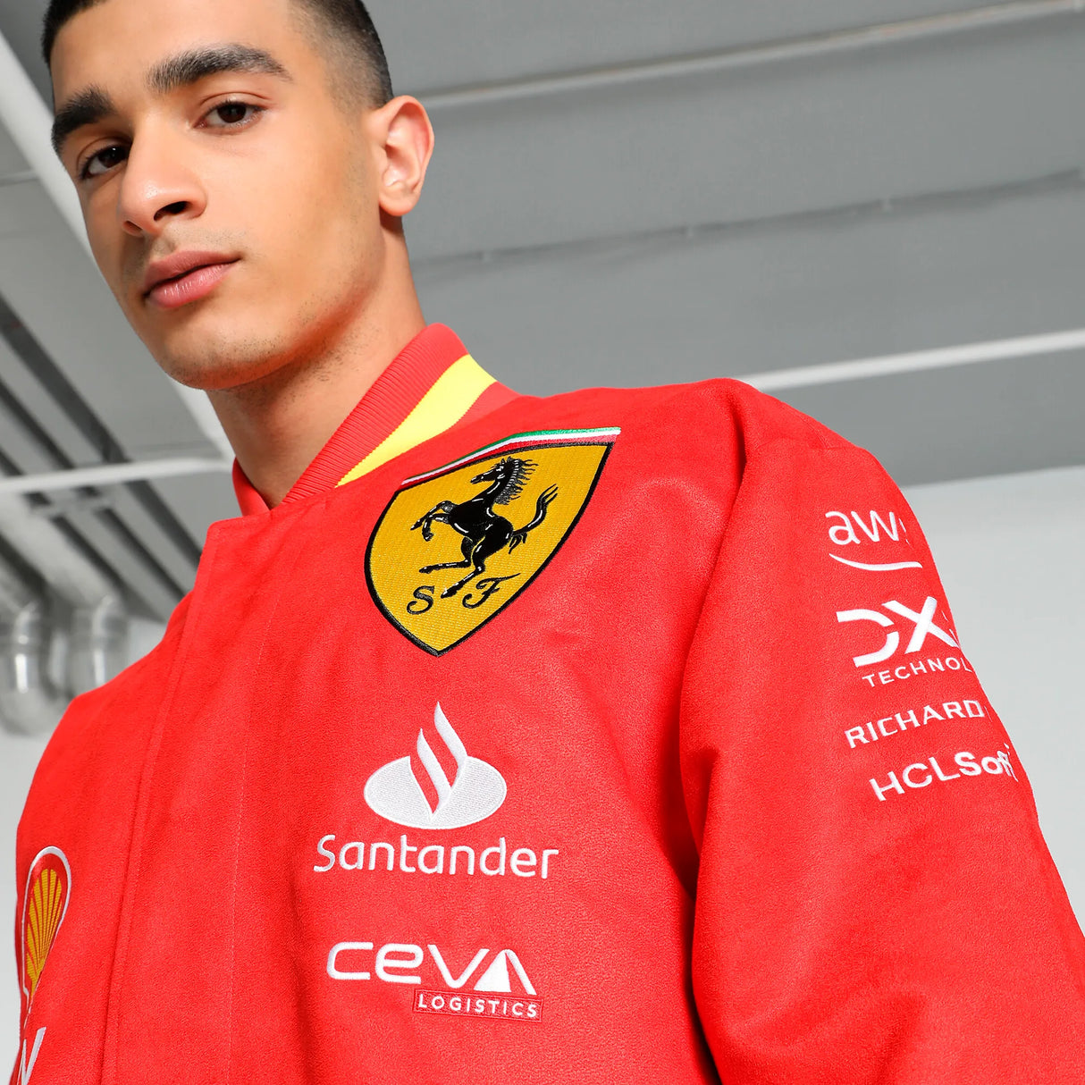 Ferrari jacke, Puma, team, Varsity, rot, 2024
