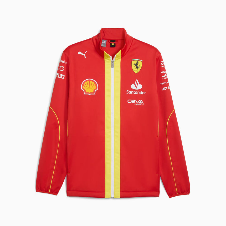 Chaqueta Ferrari, Puma, equipo, softshell, roja, 2024