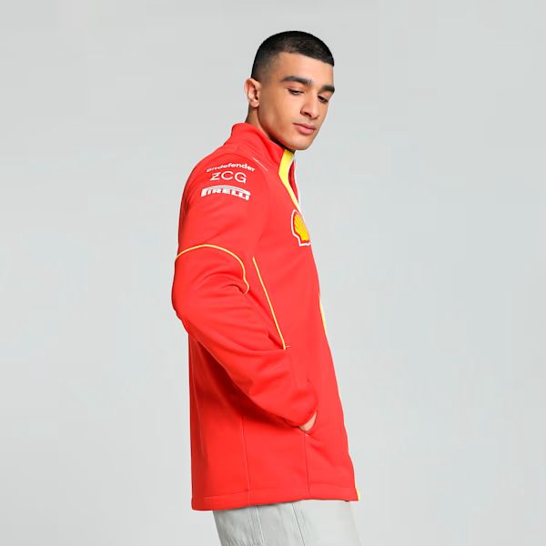 Chaqueta Ferrari, Puma, equipo, softshell, roja, 2024