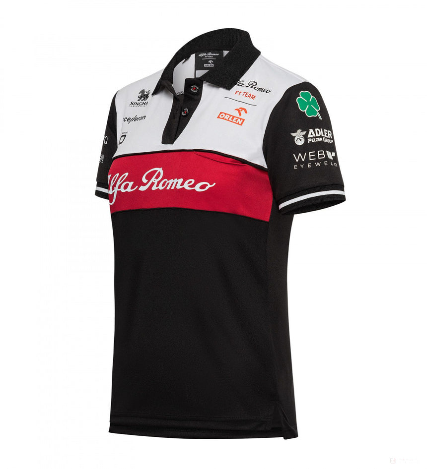 2022, Schwarz, Damen, Alfa Romeo Team Polo - FansBRANDS®