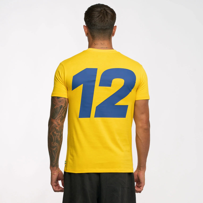 Ayrton Senna T-Shirt, #SENNA, gelb