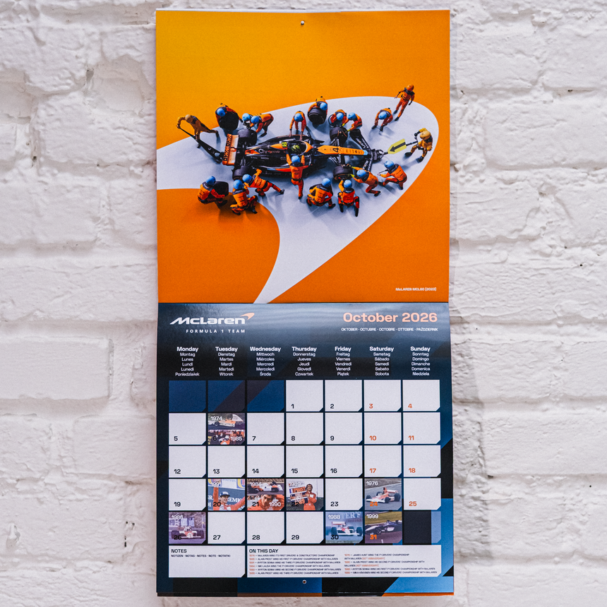 McLaren Formula 1 Team - Offizieller Kalender - 2026