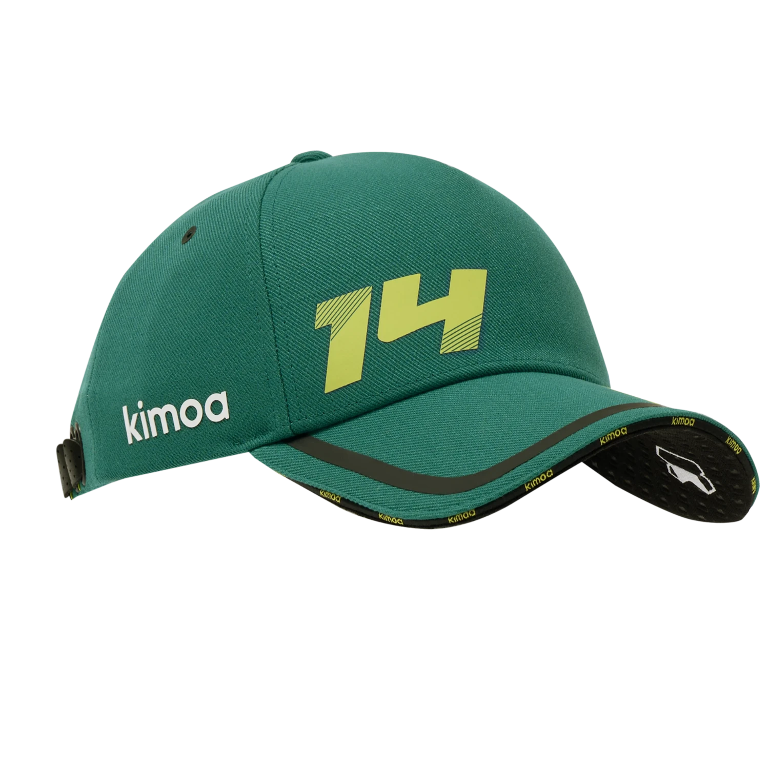Fernando Alonso cap, Kimoa, technology, green, 2024