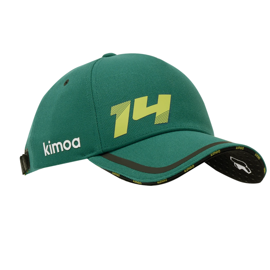 Gorra de Fernando Alonso, Kimoa, tecnología, verde, 2024