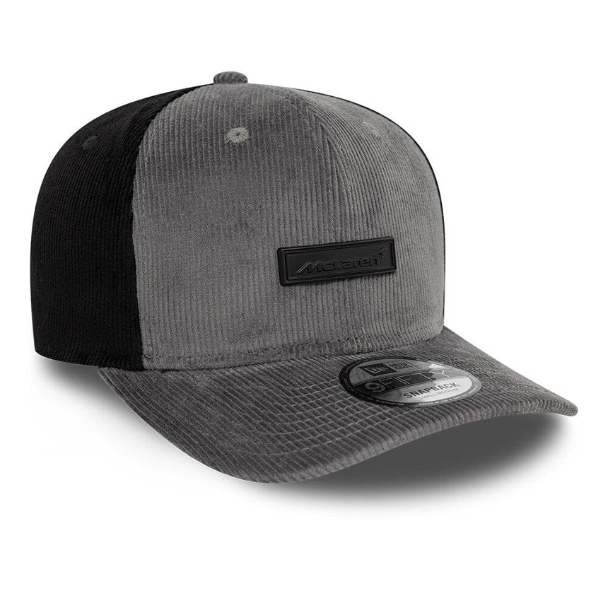Gorra McLaren, New Era, de pana, gris