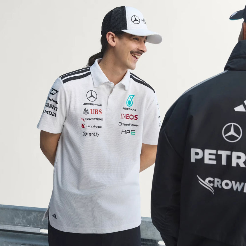 Mercedes Polo, Team, Engineers, Adidas, Weiß, 2026